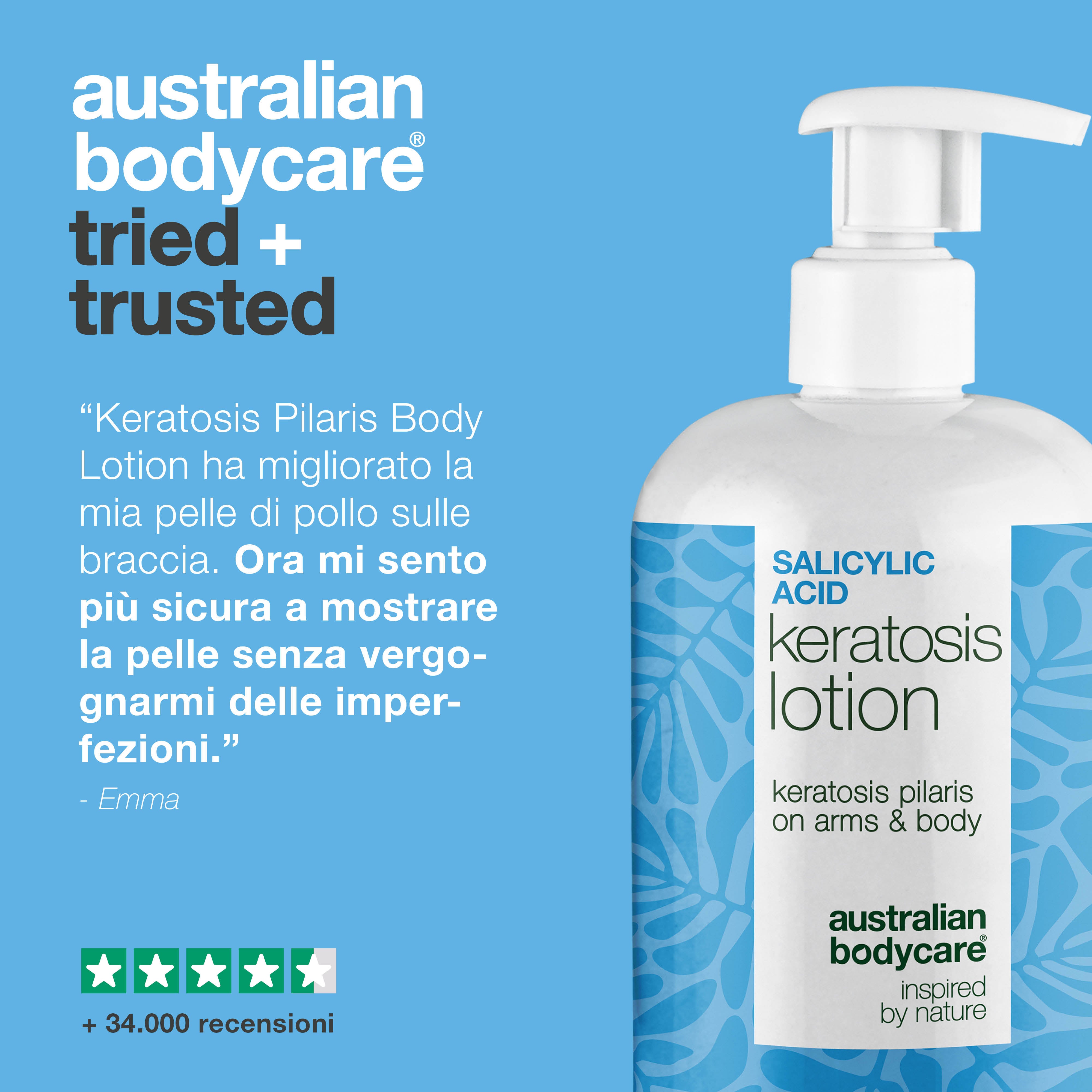 Body lotion per cheratosi pilare e pelle secca e ruvida — Body lotion per cheratosi pilare e secchezza. Con acido salicilico, niacinamide e zinco per una pelle più liscia.