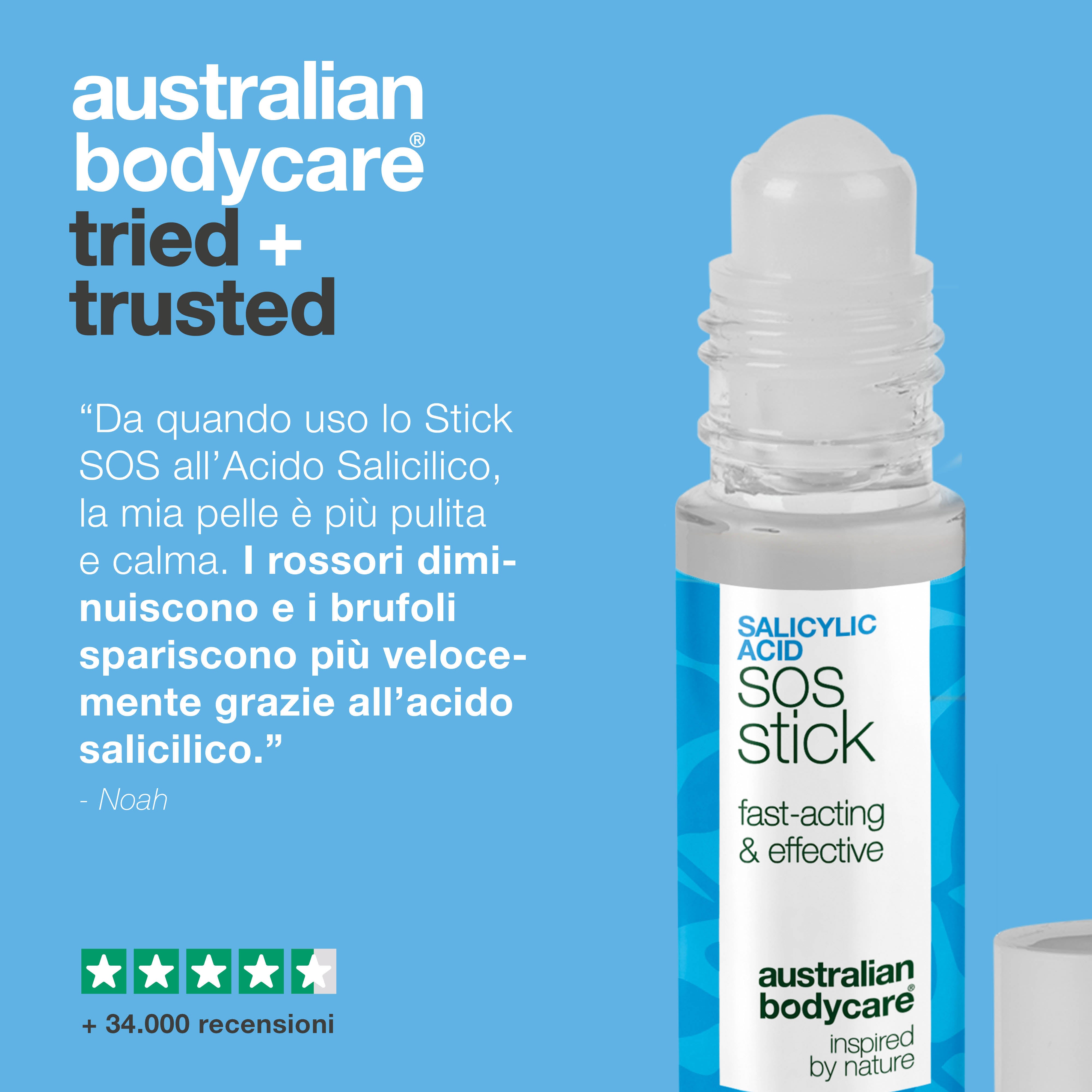 Stick SOS all’acido salicilico – riduce brufoli e rossori, purifica e riequilibra la pelle