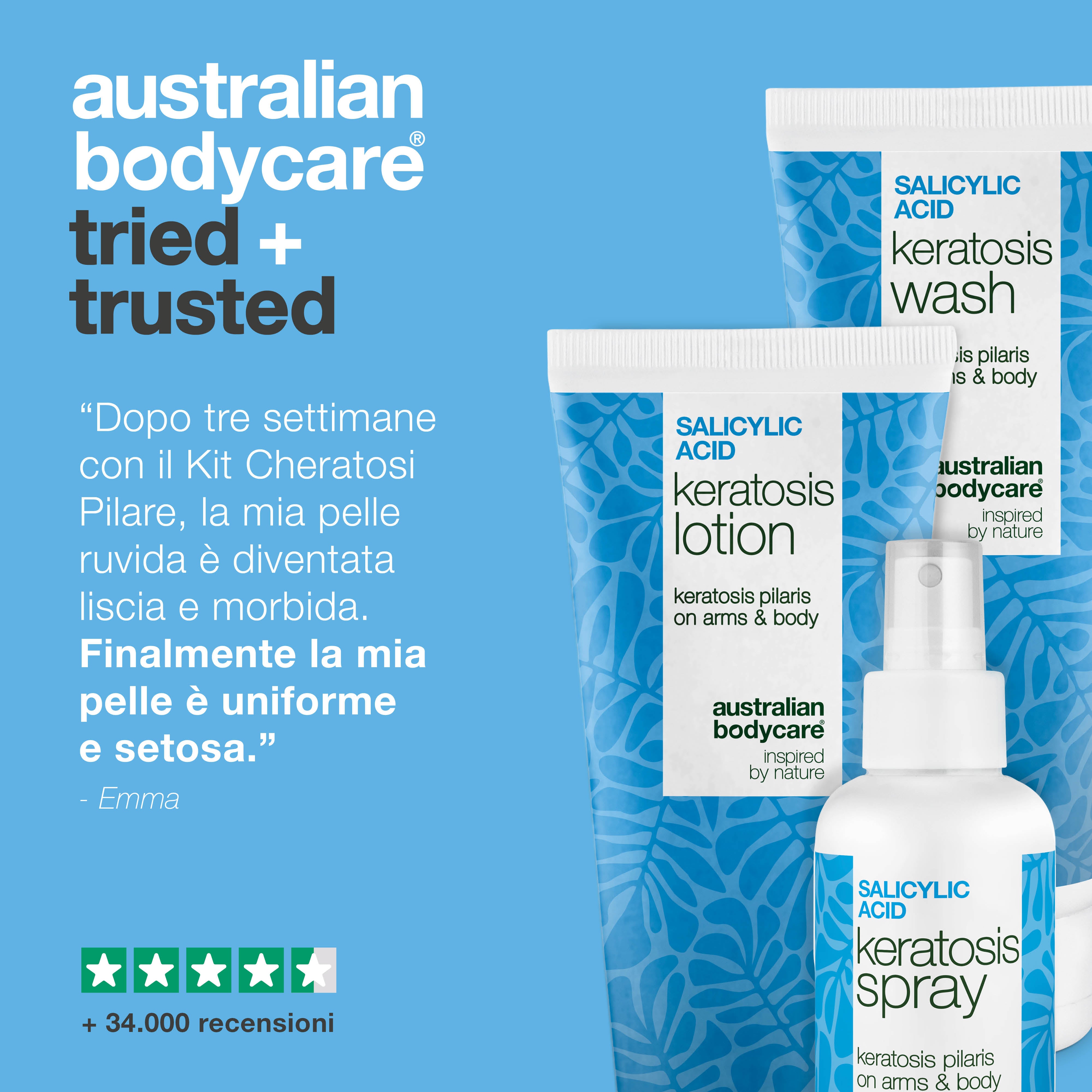 Kit Cheratosi Pilare – Leviga pelle secca e ruvida — Trattamento corpo contro la Cheratosi Pilare riduce la pelle irregolare e a buccia d’arancia per una pelle liscia e uniforme.