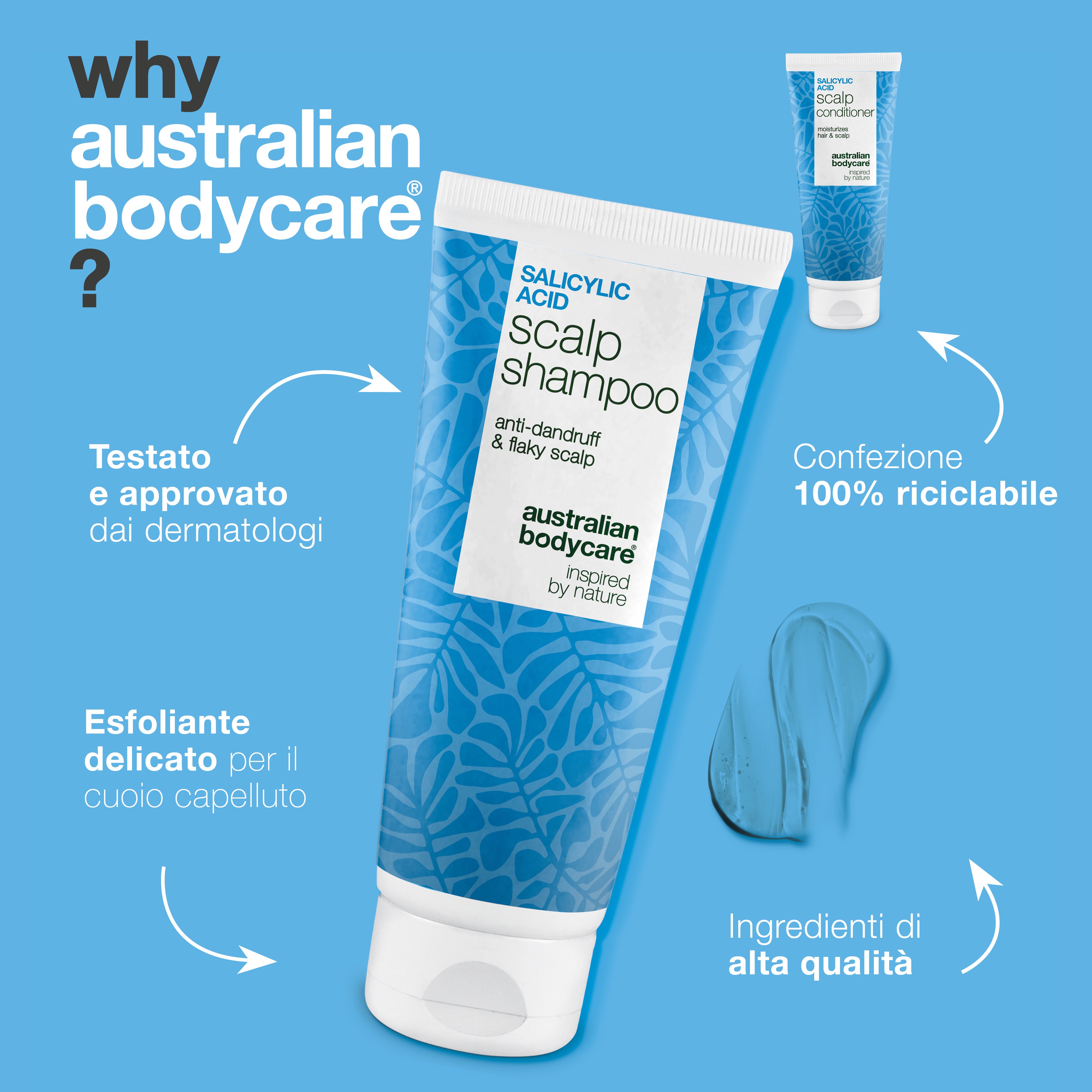 Perché Australian Bodycare: testato e approvato da dermatologi, esfoliazione delicata e confezione riciclabile