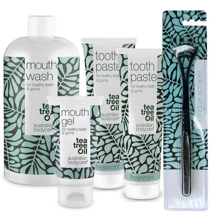 Starter pack – 5 prodotti per l’igiene orale - Starter pack per una buona igiene orale e la cura quotidiana di parodontite e mughetto
