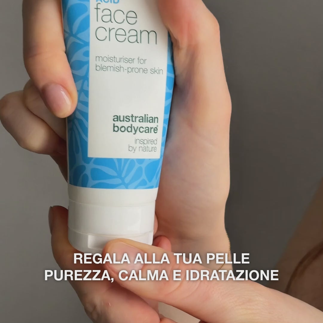 Crema Viso all’Acido Salicilico per brufoli e punti neri — Crema idratante viso leggera e non grassa per pelle grassa e impura – purifica i pori e riduce il sebo.