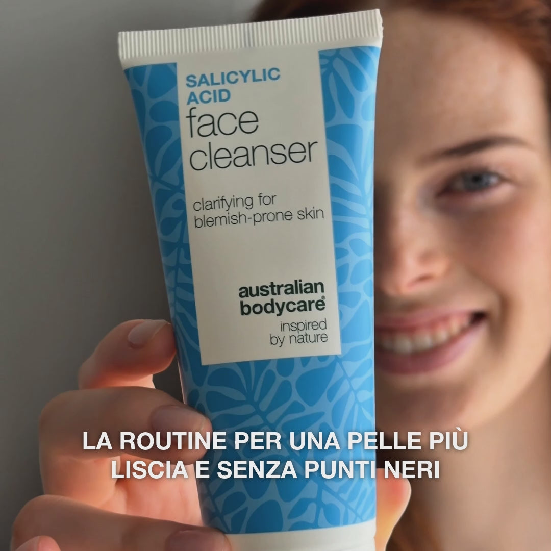 Set Acido Salicilico per Punti Neri e Pelle Liscia — Kit per punti neri e imperfezioni. Detergi e idrata per un risultato perfetto. Contiene acido salicilico per un'azione profonda.