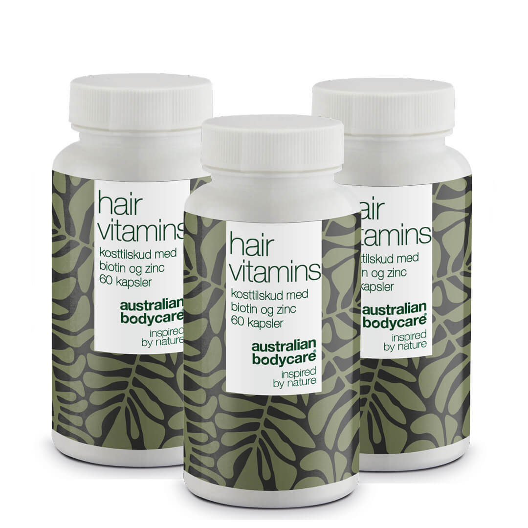 Integratori per capelli con biotina — Vitamine per capelli con biotina, per capelli sani e belli