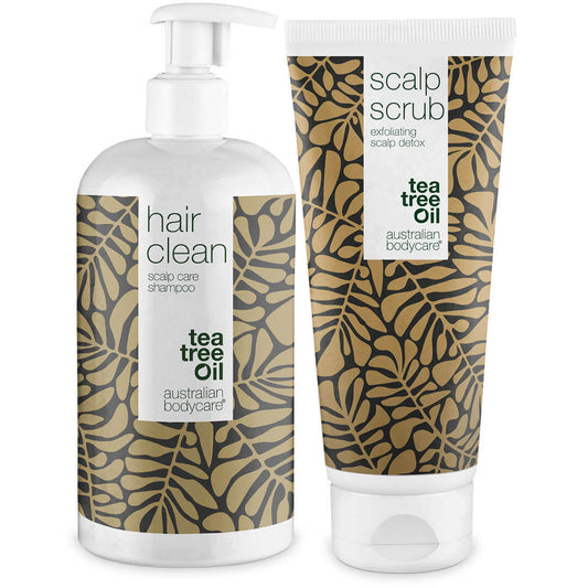 2 prodotti per i capelli grassi  - Shampoo al Tea Tree Oil e scrub per cute e capelli grassi