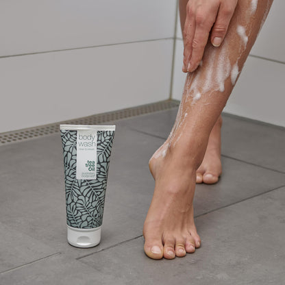 Bagnodoccia al Tea Tree Oil  - Bagnodoccia per uso quotidiano sulla pelle del corpo con brufoli e impurità