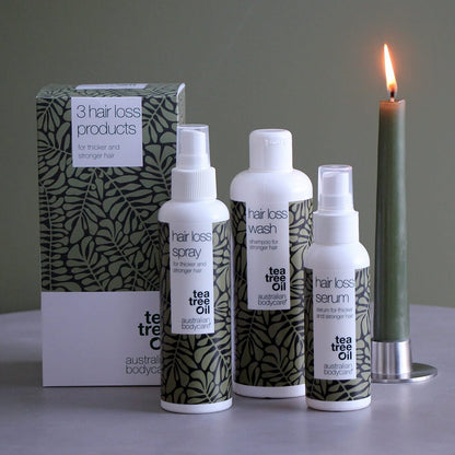Kit di prodotti anticaduta con Biotina e Capilia Longa - 3 prodotti per capelli fini, diradati e che cadono