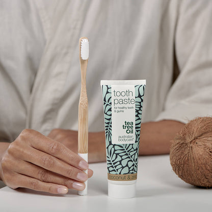 Dentifricio al Tea Tree Oil per denti e gengive sani - Per la cura quotidiana di parodontite e mughetto