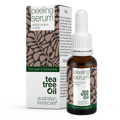 Siero peeling viso per esfoliare la pelle - Siero Peeling con contenuto naturale di AHA (alfa idrossiacidi), Tea Tree Oil e niacinamide per una pelle liscia