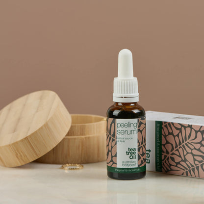 Siero peeling viso per esfoliare la pelle - Siero Peeling con contenuto naturale di AHA (alfa idrossiacidi), Tea Tree Oil e niacinamide per una pelle liscia