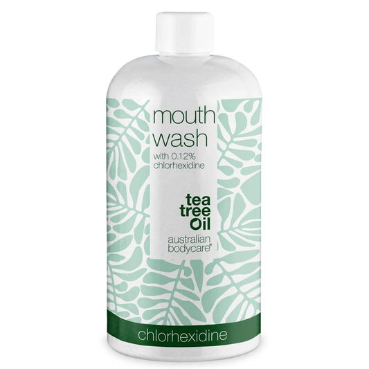 Collutorio con clorexidina 0,12% e Tea Tree Oil - Collutorio per la cura quotidiana di gengive doloranti, parodontite e alitosi