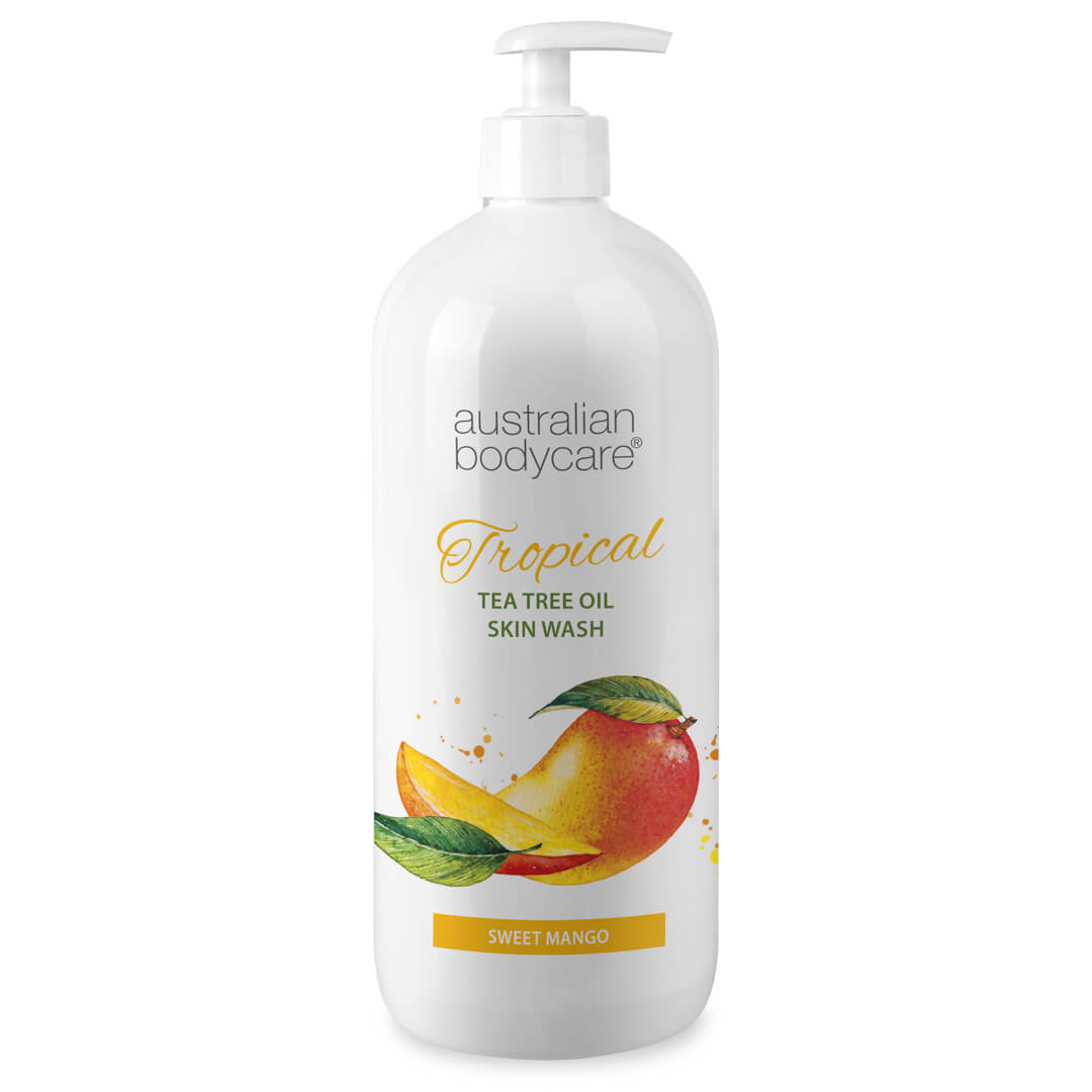 Professionale Sapone detergente corpo tropical al mango - Sapone corpo e mani con Tea Tree Oil e mango, per una pelle pulita e senza problemi