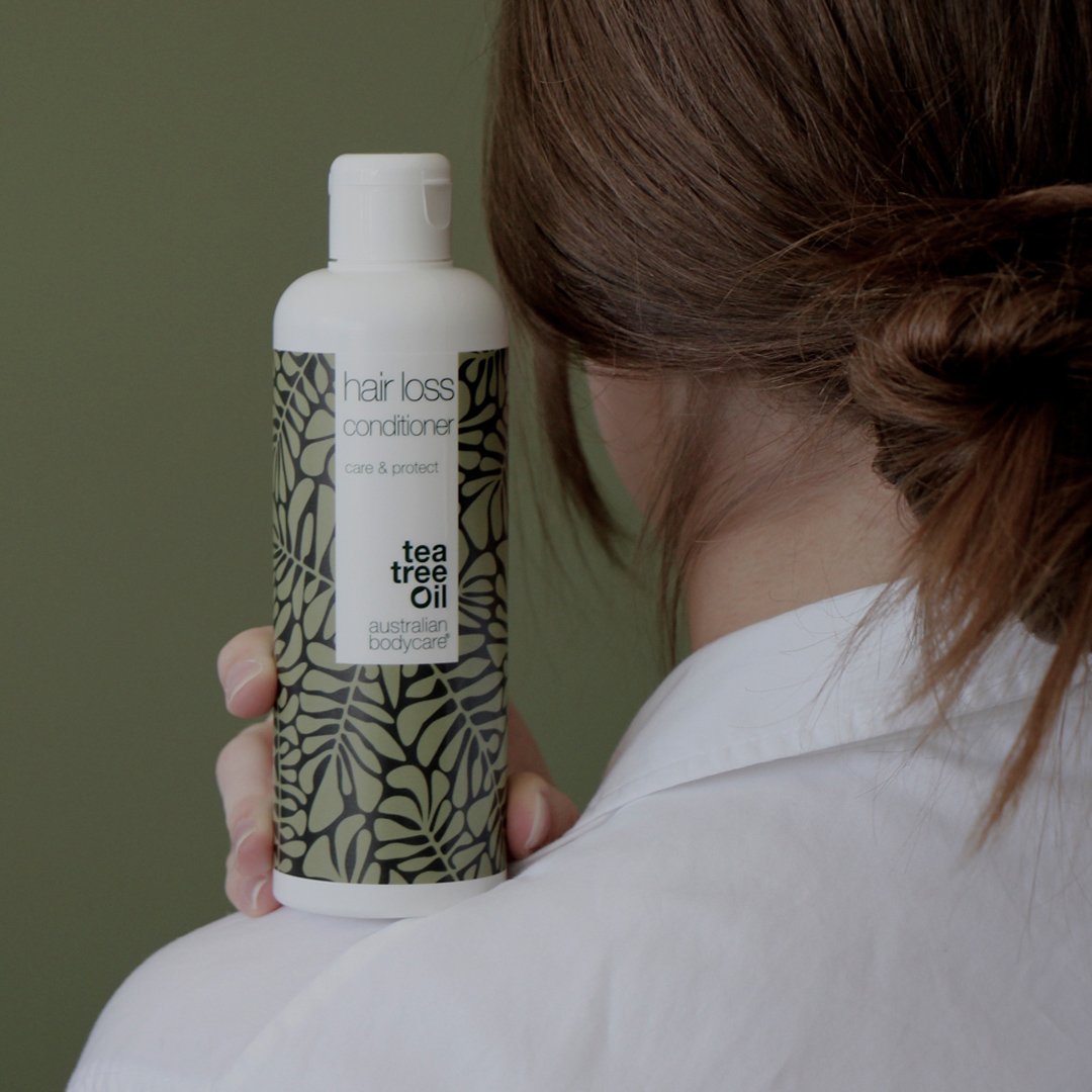 4 prodotti per perdita dei capelli e capelli fini - Kit anticaduta con biotina, Tea Tree Oil e Capilia Longa