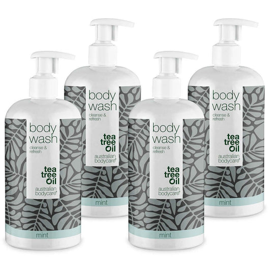 4x3 bagnodoccia da 500 ml al Tea Tree Oil e Menta— Offerta bundle - Offerta bundle con 4 bagnodoccia Body Wash (500 ml): Tea Tree Oil e Menta